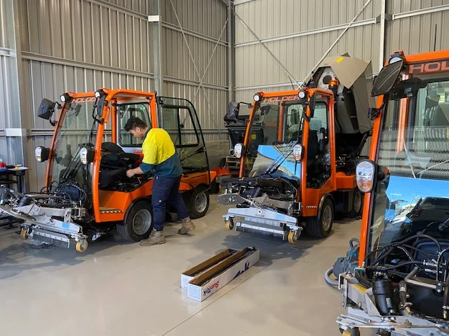 Three X45i sweeper units heading to Perth